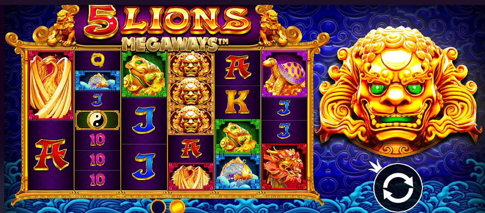 Chất lượng hình ảnh game slot nổ hũ 5 Lions Tobet88