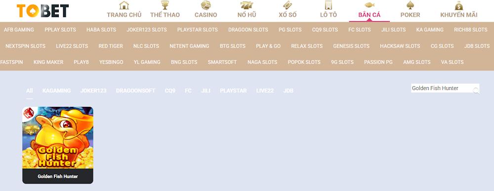 Golden Fish Hunter Tobet88